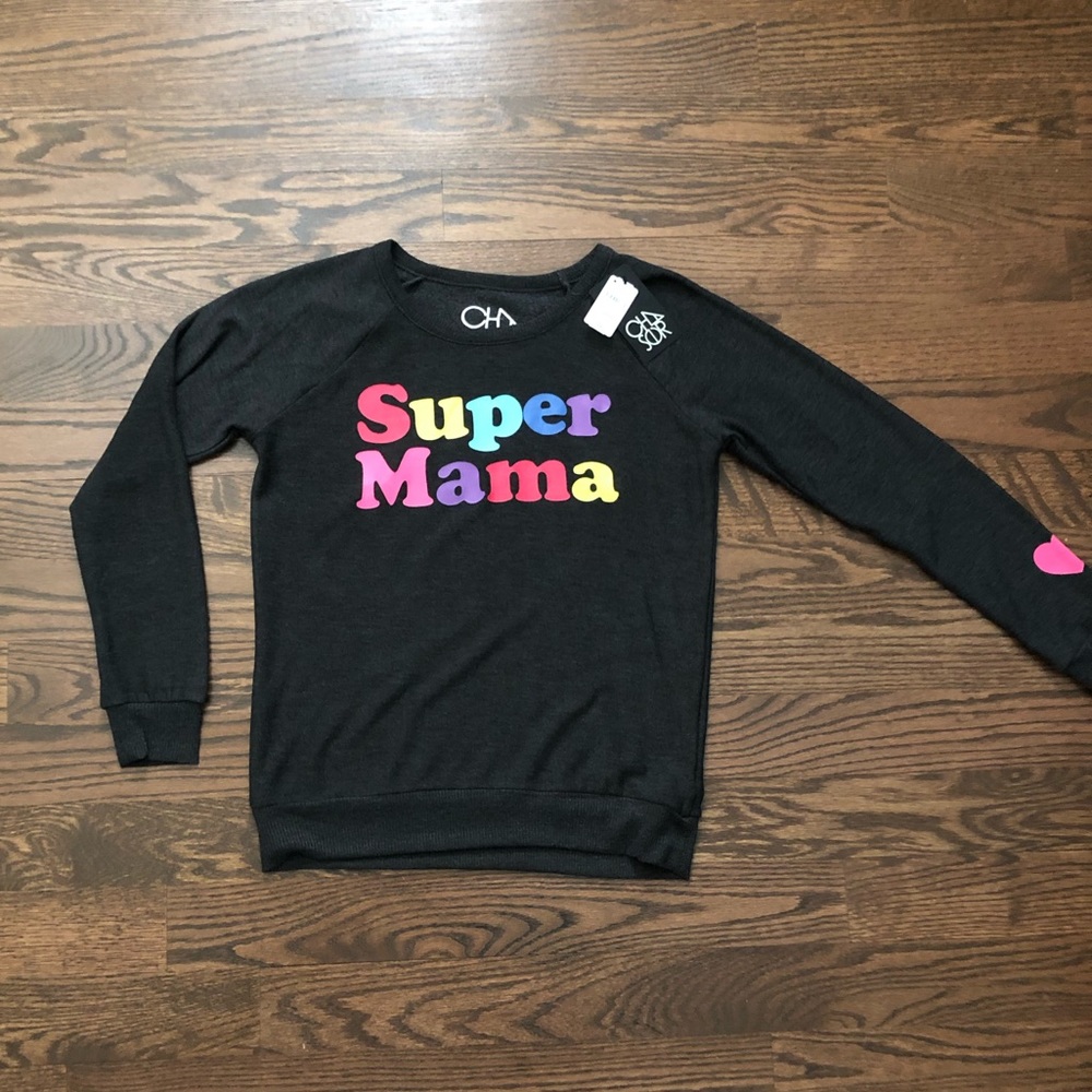 NWT Chaser Super Mama knit pullover L